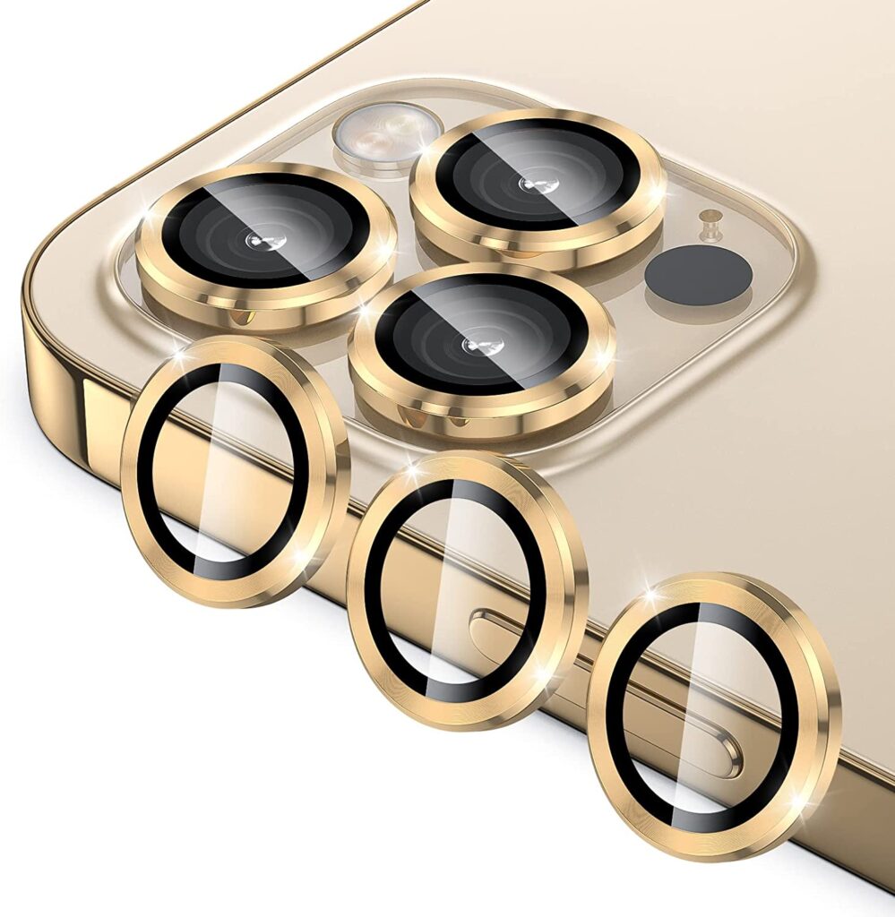 Vidrio Protector Lente De Camara Para IPhone 13 Pro 13 Pro Max Gold