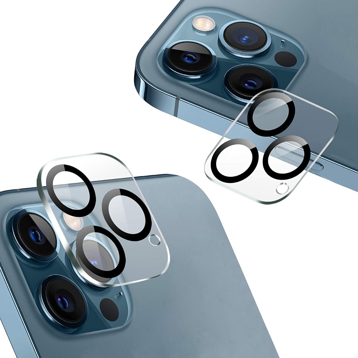 Protector de lente cámara de cristal templado iPhone 15 Pro Max  transparente - Comprar online