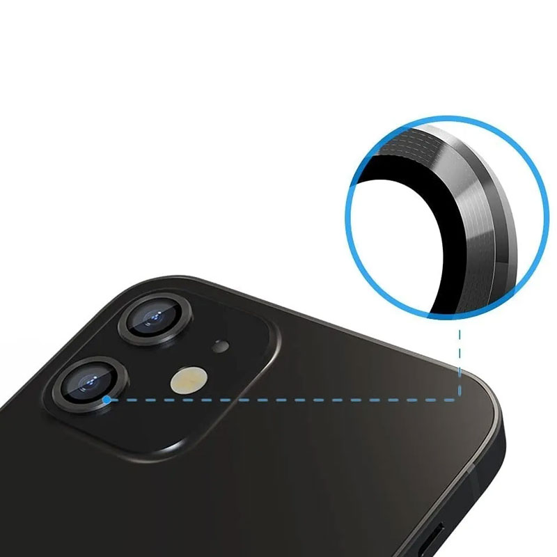 JanCalm Protector de lente de cámara diseñado para iPhone 11, para iPhone  12 Mini, sin deslumbramiento, vidrio templado transparente HD, ultrafino