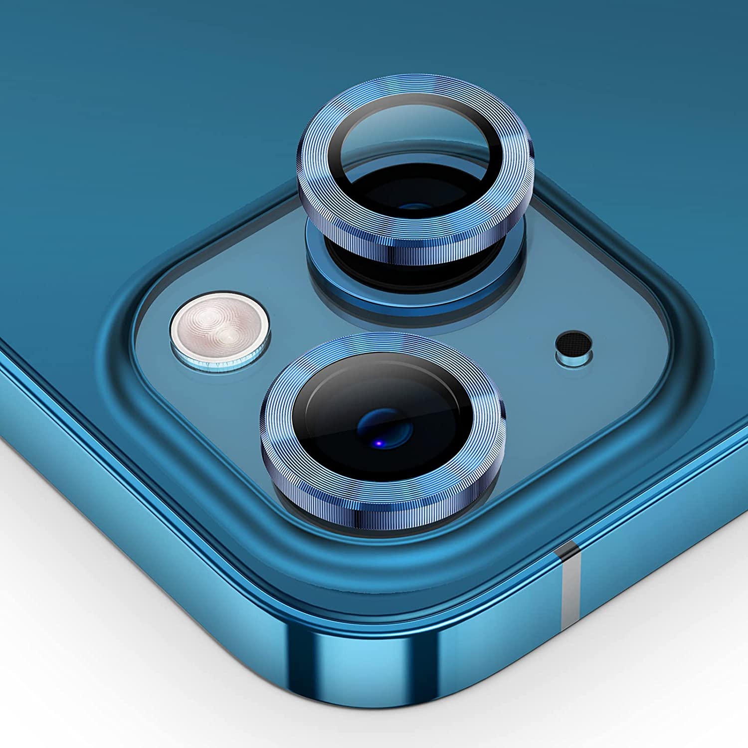 Vidrio Templado Protector Lente De Camara Para iPhone 13/ 13 Mini Blue