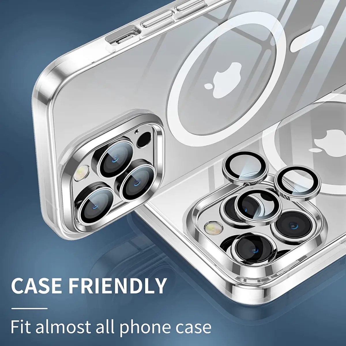 Vidrio Protector Lente De Camara Para iPhone 14 Pro / 14 Pro Max Silver