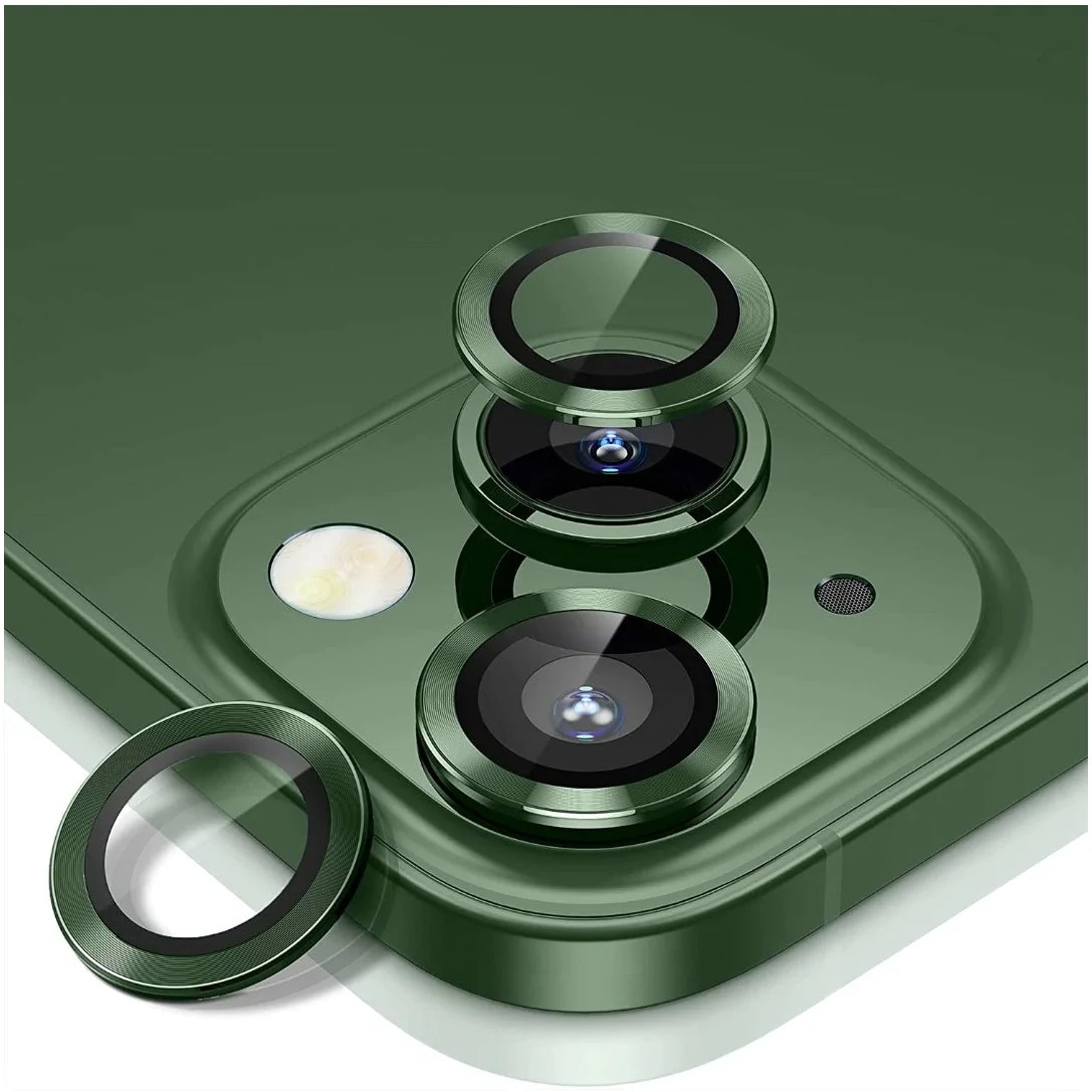 Vidrio Templado Protector Lente De Camara Para iPhone 13 /13 Mini Alpine  Green