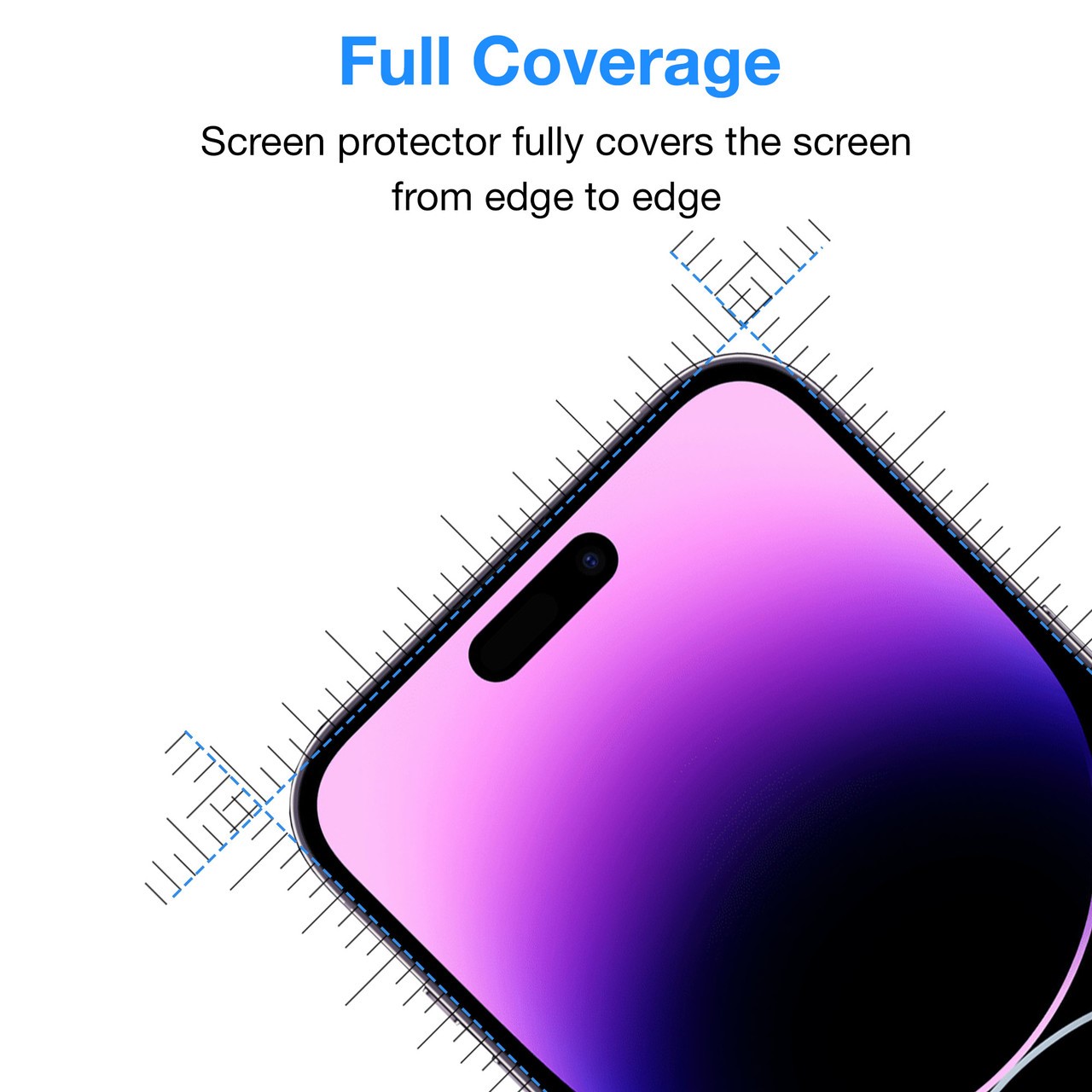 Vidrio Templado Anti Espia Full Cover Para iPhone 14 Pro Max