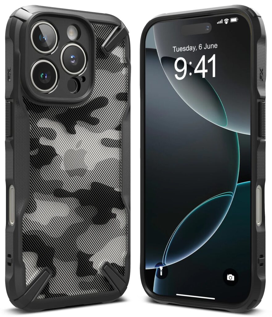 funda para iphone 16 pro ringke fusion x camuflada anti impacto