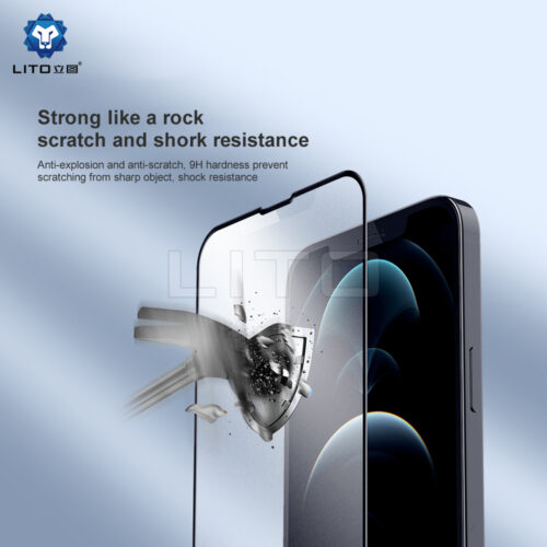 vidrio templado matte opaco full cover lito iphone 16