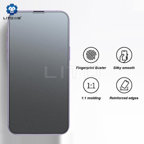 vidrio templado matte opaco full cover lito iphone 16