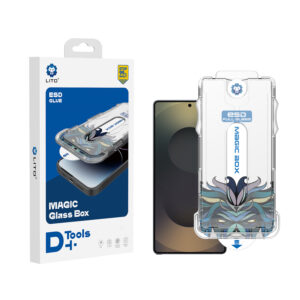 vidrio templado lito magic box para samsung s25 ultra apto huella con aplicador