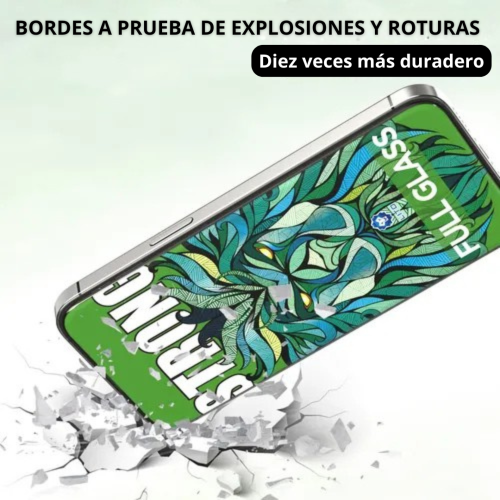 vidrio templado reforzado para iphone 17 pro max lito strong