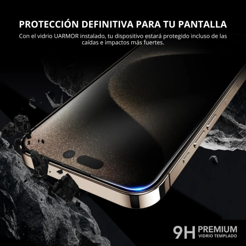 vidrio templado lito big edge sin bordes para iphone 17 pro