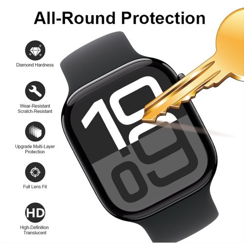 vidrio templado para apple watch 42 mm serie 10 semiflexible