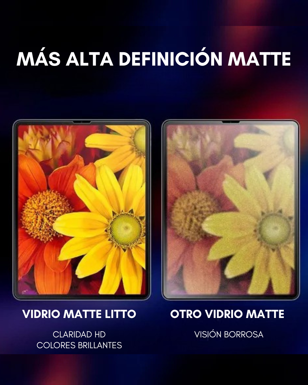 vidrio templado acabado matte lito para ipad 11 2025 a16