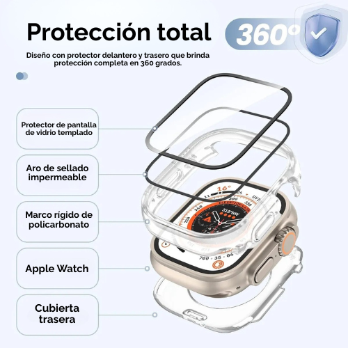funda para apple watch ultra 49mm lito sumergible ip68
