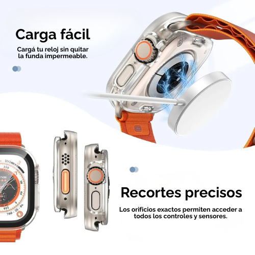 funda para apple watch ultra 49mm lito sumergible ip68