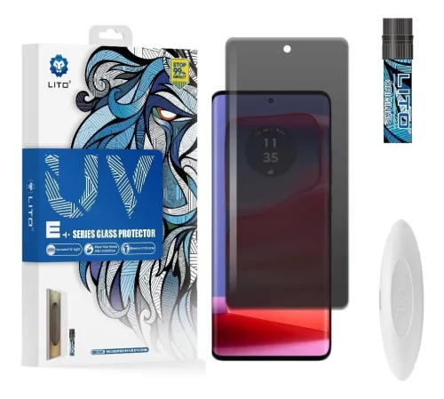 vidrio curvo anti espia lito para moto edge 50 ultra