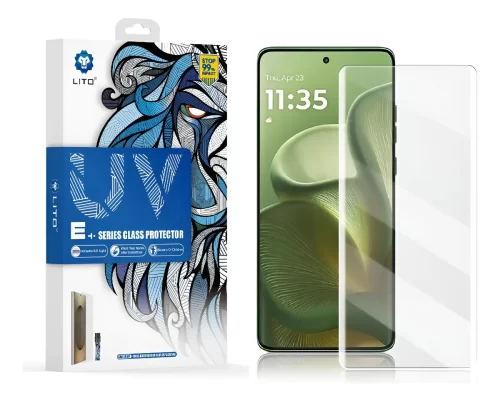 Vidrio Templado Curvo Uv Glass Lito Para Moto Edge 60