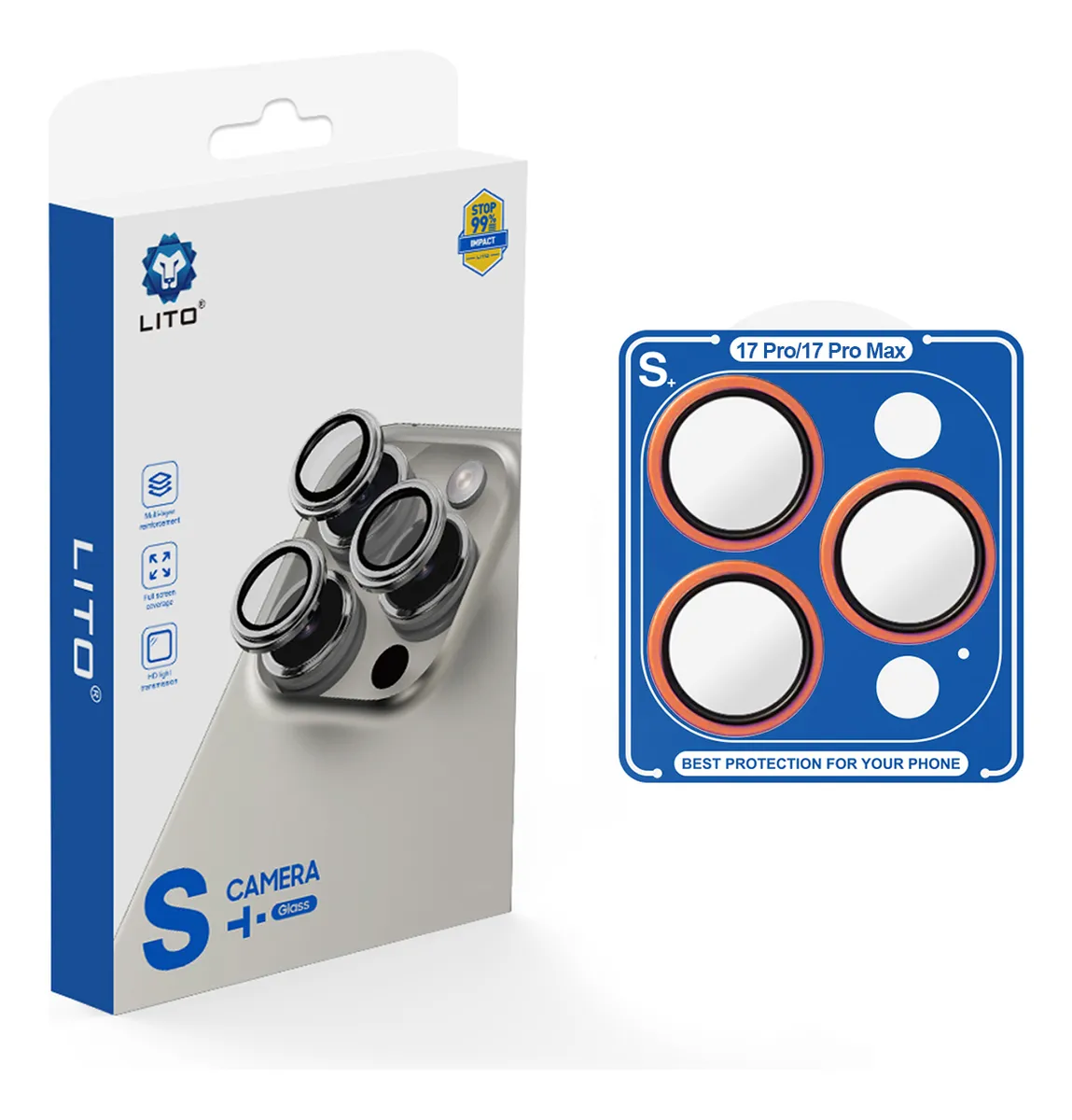 protector de lentes individuales lito para iphone 17 pro