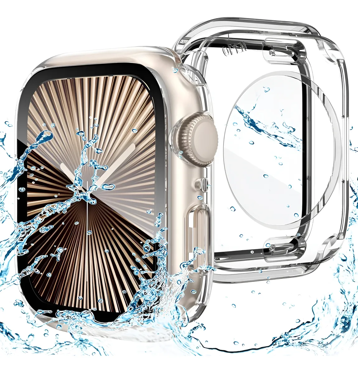 funda para apple watch serie 10 42mm lito sumergible ip68