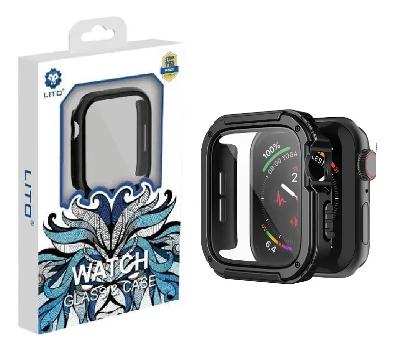 funda protectora para apple watch 45mm lito armor