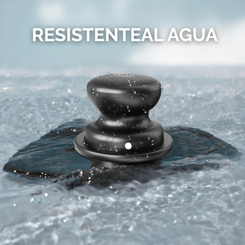 mini parlante inalambrico magnetico lito resistente al agua negro