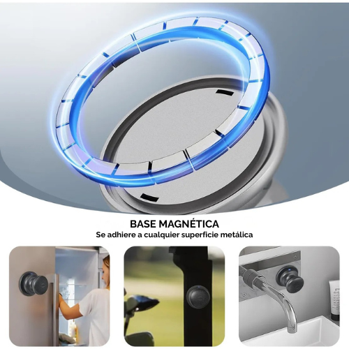 mini parlante inalambrico magnetico lito resistente al agua negro