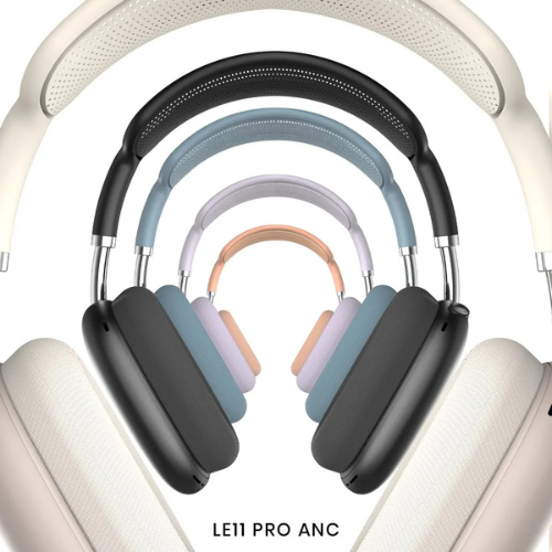 auriculares lito promax para iphone cancelacion de ruido celeste azul claro