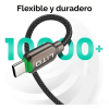 cable carga rapida datos 3.1 pd 240w lito tipo c con display negro