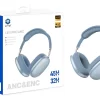 auriculares lito promax para iphone cancelacion de ruido celeste azul claro