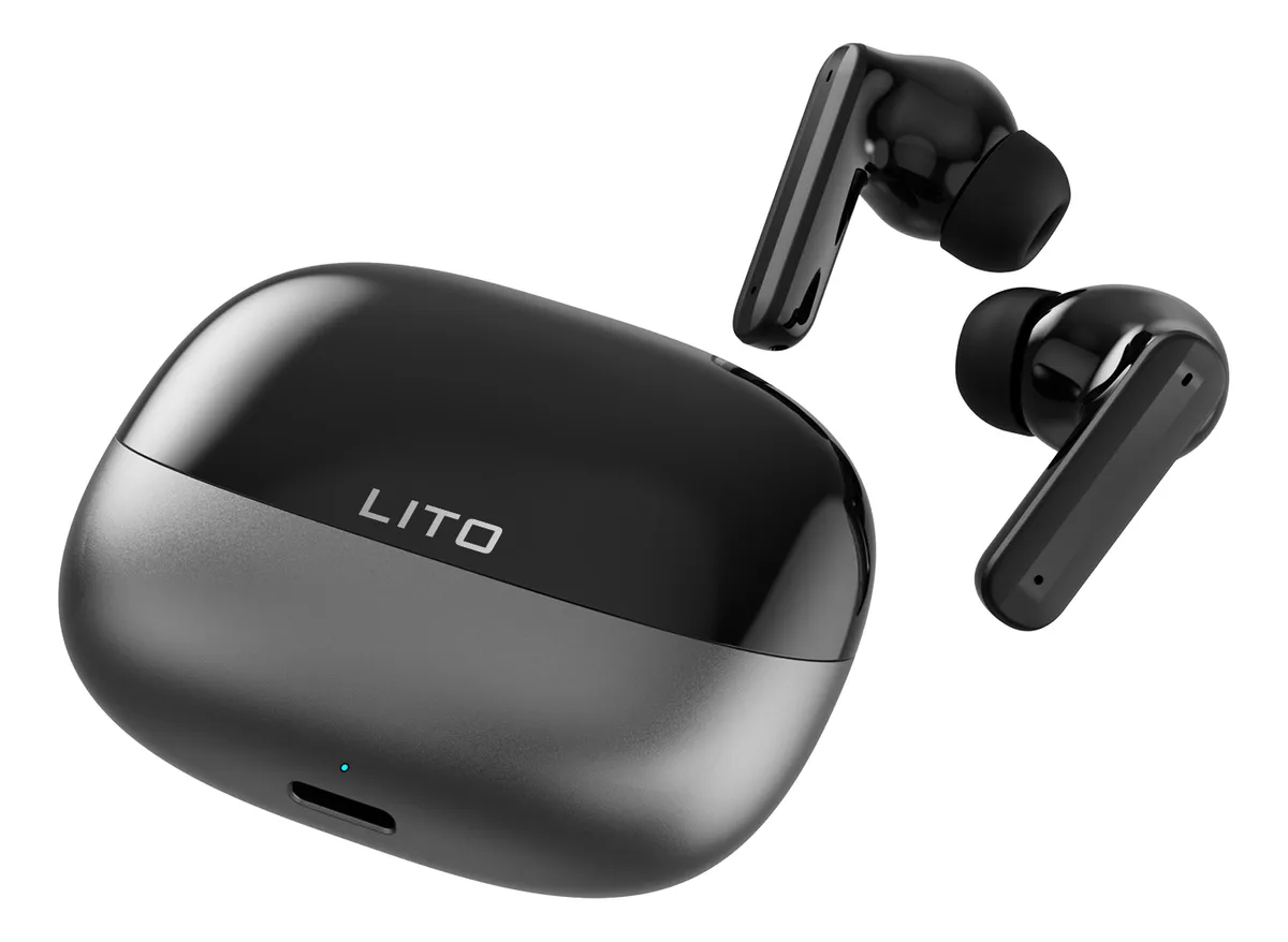 auriculares inalambricos lito cancelacion ruido alta calidad negro