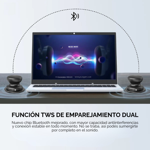 mini parlante inalambrico lito sonido potencia alta calidad negro